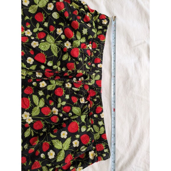 "Massive" Men's Summer Shorts Size XL Strawberry Pattern Black Summer Pockets - Picture 7 of 9
